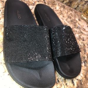 ALDO Black Montagne Slide Sandals